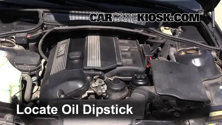 2001 BMW 325i 2.5L 6 Cyl. Sedan Oil Check Oil Level
